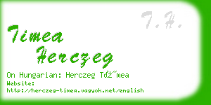 timea herczeg business card